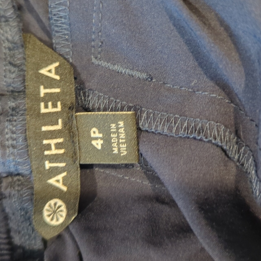 Athleta Aspire Pants Navy Blue 4P EUC - Picture 4 of 12